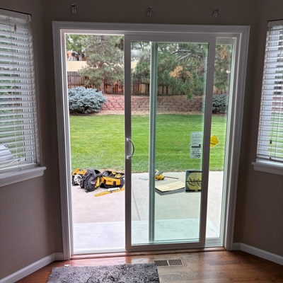 Sliding Glass Door & Patio Step Install After Photo